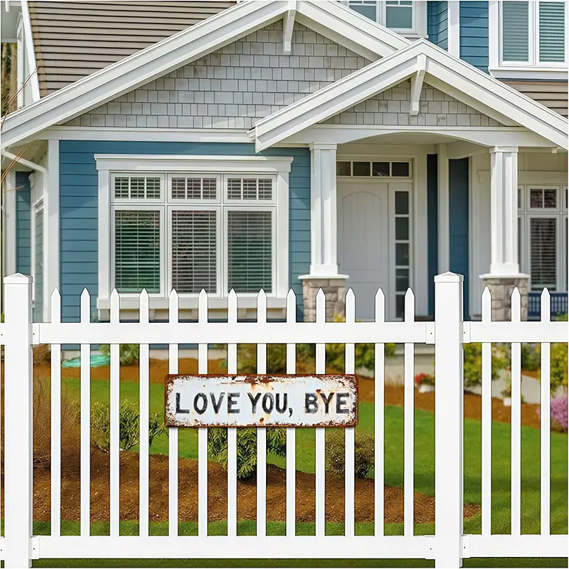 ❤️ ÄLSKAR DIG, HEJDÅ – Vintage väggskylt i metall